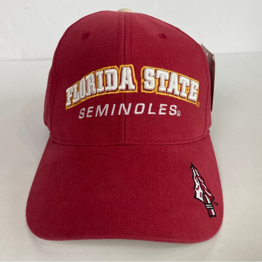 Vintage NWT Florida State Seminoles Team Starter Red Adjustable Embroidered Hat